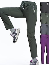abordables Pantalones y shorts-Mujer Pantalones para senderismo Verano Al aire libre Transpirable Secado rápido Elástico Ligero Pantalones / Sobrepantalón Prendas de abajo Cordón Bolsillo con cremallera Cintura elástica Negro