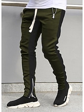 ieftine Picior drept-Bărbați Jogger Pantaloni Pantaloni Sport Buzunar cu Fermoar Fermoare pentru glezne Pantaloni De Atletism Îmbrăcăminte Atletică Primăvară Toamnă Απαλό Confortabil la umezeală Respirabil Gimnastic