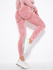 cheap Yoga Leggings &amp; Tights-Seamless Scrunch Butt Lifting Workout Leggings for Women Booty High Waisted Yoga Compression Gym Fitess Squat-proof