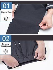 abordables Pantalones y shorts-Mujer Pantalones para senderismo Verano Al aire libre Transpirable Secado rápido Elástico Ligero Pantalones / Sobrepantalón Prendas de abajo Cordón Bolsillo con cremallera Cintura elástica Negro