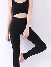 economico Leggings e collant da yoga-Per donna Collant Ghette Grigio scuro Rosa Melanzana Viola Vita alta Essenziale Morbido Palestra Yoga Elasticizzato Lunghezza intera Traspirabilità Tinta unica M (altezza 150-158) XL (altezza / magro