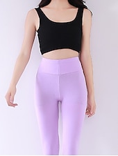 economico Leggings e collant da yoga-Per donna Collant Ghette Grigio scuro Rosa Melanzana Viola Vita alta Essenziale Morbido Palestra Yoga Elasticizzato Lunghezza intera Traspirabilità Tinta unica M (altezza 150-158) XL (altezza / magro