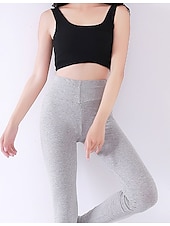 economico Leggings e collant da yoga-Per donna Collant Ghette Grigio scuro Rosa Melanzana Viola Vita alta Essenziale Morbido Palestra Yoga Elasticizzato Lunghezza intera Traspirabilità Tinta unica M (altezza 150-158) XL (altezza / magro