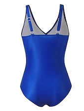 cheap One-piece swimsuits-Women&#039;s Plus Size Swimwear One Piece Bathing Suits Cheeky Swimsuit Ruched Tummy Control Beach Wear Ombre Gradient Color Sleeveless Bathing Suits
