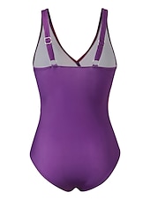 cheap One-piece swimsuits-Women&#039;s Plus Size Swimwear One Piece Bathing Suits Cheeky Swimsuit Ruched Tummy Control Beach Wear Ombre Gradient Color Sleeveless Bathing Suits