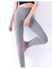 economico Leggings e collant da yoga-Per donna Collant Ghette Grigio scuro Rosa Melanzana Viola Vita alta Essenziale Morbido Palestra Yoga Elasticizzato Lunghezza intera Traspirabilità Tinta unica M (altezza 150-158) XL (altezza / magro
