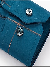voordelige Overhemden voor heren-Voor heren Overhemd Strijkvrij overhemd Bruiloft Werk Zwart / Rood Zwart / Grijs Zwart Wit Lange mouw Vierkante hals Zomer Kleding Afdrukken