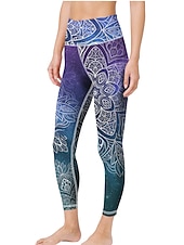 baratos legging 3D-Mulheres Calças de ioga Butt Lift Compressão abdominal Cintura Alta Treino de Ginástica Corrida Ginástica Meia-calça Leggings Gráfico Preto Rosa Claro Rosa claro Outono Inverno Esportes Roupas