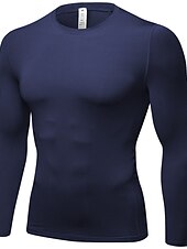 Χαμηλού Κόστους T-shirts και αμάνικα μπλουζάκια για τρέξιμο-Ανδρικά Μπλούζα συμπίεσης Tricou de Alergat Μακρυμάνικο Μπλουζάκι Αθλητικό Άνοιξη Σπαντέξ Αναπνέει Γρήγορο Στέγνωμα Σκούπισμα ιδρώτα Καταλληλότητα Γυμναστήριο προπόνηση Τρέξιμο ΑΘΛΗΤΙΚΑ ΡΟΥΧΑ