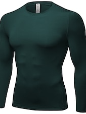 Χαμηλού Κόστους T-shirts και αμάνικα μπλουζάκια για τρέξιμο-Ανδρικά Μπλούζα συμπίεσης Tricou de Alergat Μακρυμάνικο Μπλουζάκι Αθλητικό Άνοιξη Σπαντέξ Αναπνέει Γρήγορο Στέγνωμα Σκούπισμα ιδρώτα Καταλληλότητα Γυμναστήριο προπόνηση Τρέξιμο ΑΘΛΗΤΙΚΑ ΡΟΥΧΑ