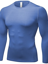 Χαμηλού Κόστους T-shirts και αμάνικα μπλουζάκια για τρέξιμο-Ανδρικά Μπλούζα συμπίεσης Tricou de Alergat Μακρυμάνικο Μπλουζάκι Αθλητικό Άνοιξη Σπαντέξ Αναπνέει Γρήγορο Στέγνωμα Σκούπισμα ιδρώτα Καταλληλότητα Γυμναστήριο προπόνηση Τρέξιμο ΑΘΛΗΤΙΚΑ ΡΟΥΧΑ