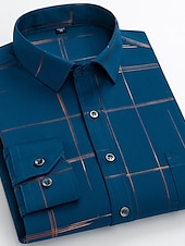 voordelige Overhemden voor heren-Voor heren Overhemd Strijkvrij overhemd Bruiloft Werk Zwart / Rood Zwart / Grijs Zwart Wit Lange mouw Vierkante hals Zomer Kleding Afdrukken
