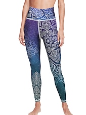 baratos legging 3D-Mulheres Calças de ioga Butt Lift Compressão abdominal Cintura Alta Treino de Ginástica Corrida Ginástica Meia-calça Leggings Gráfico Preto Rosa Claro Rosa claro Outono Inverno Esportes Roupas