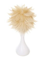 رخيصةأون شعيرات زوجية-تأثيري الباروكات أشقر مستقيم شعر مستعار صناعي قصير الشعر المستعار رجالي / نسائي الشعر المستعار للحفلة