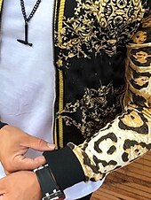 cheap Men&#039;s Jackets &amp; Coats-Men&#039;s Lightweight Jacket Summer Jacket Outdoor Street Breathable Pocket Print Fall Leopard Floral Streetwear Sporty Turndown Regular Regular Fit Gold Jacket