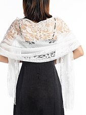 cheap Women&#039;s Shawls &amp; Wraps-Women&#039;s Women&#039;s Shawls &amp; Wraps Party Wedding Anniversary Camel Red Pink Scarf Flower / Fall / Winter / Spring / Summer / Polyester
