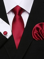 abordables Cravates &amp; noeuds papillons-Homme Cravate Carré de Poche Boutons de Manchette Ensembles Travail Mariage Style formel Classique Plaid du quotidien événements