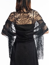 cheap Women&#039;s Shawls &amp; Wraps-Women&#039;s Women&#039;s Shawls &amp; Wraps Party Wedding Anniversary Camel Red Pink Scarf Flower / Fall / Winter / Spring / Summer / Polyester