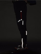 billiga aktiva byxor för män-herrcykelbyxor vandringscykelbyxor svarta byxor utomhus reflexremsor cykelunderdel vindtät andas fukttransporterande snabbtorkande anatomisk design camping fiske mountain mtb landsvägscykel