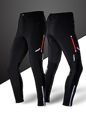 billiga aktiva byxor för män-herrcykelbyxor vandringscykelbyxor svarta byxor utomhus reflexremsor cykelunderdel vindtät andas fukttransporterande snabbtorkande anatomisk design camping fiske mountain mtb landsvägscykel