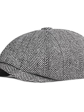 halpa Miesten hatut-Miesten Baskeri Newsboy-hattu Tweed Cap khaki Vaalean harmaa Puuvilla Katutyyli Tyylikäs 1920-luvun muoti ulko- Päivittäin Bile Graafiset tulosteet Lämmin