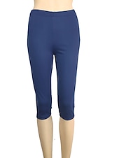preiswerte Einfarbige Leggings-Damen Casual Sport Leggins Capri-Shorts Scrunch Hintern Shorts Elastische Taille Wadenlänge Hose Täglich Yoga elastisch Baumwollmischung Leicht Sport Hoher Taillenbund Schlank Graues Grün 7 Punkte