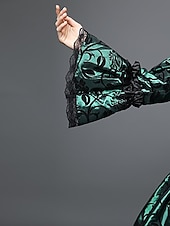 preiswerte Kleider-Kleid Spitze Rokoko Viktorianisch Bodenlang Kleid Partykostüm Maskerade Übergröße Kundenspezifische Marie Antoinette Spitze Ballkleid Kostüm Damen Party Abschlussball Karneval von Venedig Kleid