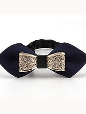 baratos Gravatas e Laços Borboleta para Homem-Homens Gravata Borboleta Festa Casamento Laço Cor Sólida Formal Festa Festas &amp; Noite