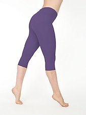 preiswerte Einfarbige Leggings-Damen Casual Sport Leggins Capri-Shorts Scrunch Hintern Shorts Elastische Taille Wadenlänge Hose Täglich Yoga elastisch Baumwollmischung Leicht Sport Hoher Taillenbund Schlank Graues Grün 7 Punkte