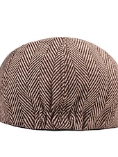 halpa Miesten hatut-Miesten Baskeri Newsboy-hattu Tweed Cap khaki Vaalean harmaa Puuvilla Katutyyli Tyylikäs 1920-luvun muoti ulko- Päivittäin Bile Graafiset tulosteet Lämmin