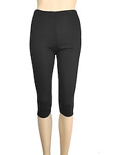 preiswerte Einfarbige Leggings-Damen Casual Sport Leggins Capri-Shorts Scrunch Hintern Shorts Elastische Taille Wadenlänge Hose Täglich Yoga elastisch Baumwollmischung Leicht Sport Hoher Taillenbund Schlank Graues Grün 7 Punkte