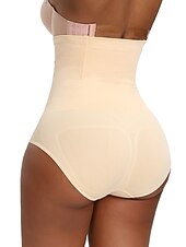 billige Shapewear-Dame Boxershorts Formet Bekledning Mote Formede Klær Korsetter Kort Høy Midje عادي Midjekontroll Rumpeløft Komfort Høy Elastisitet Fritid / hverdag Hud Svart (SVART) Tynn