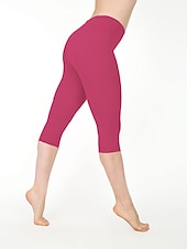 preiswerte Einfarbige Leggings-Damen Casual Sport Leggins Capri-Shorts Scrunch Hintern Shorts Elastische Taille Wadenlänge Hose Täglich Yoga elastisch Baumwollmischung Leicht Sport Hoher Taillenbund Schlank Graues Grün 7 Punkte