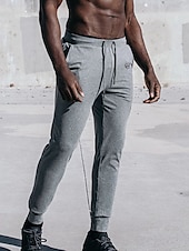 cheap Men&#039;s Active Pants-Men&#039;s Joggers Sweatpants Drawstring Bottoms Athletic Athleisure Cotton Breathable Soft Sweat wicking Gym Workout Running Jogging Sportswear Activewear 3D Print Dark Grey Black Army Green