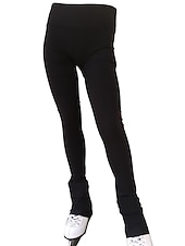 ieftine Pantaloni și colanți pentru patinaj artistic-pantaloni de patinaj artistic pentru femei, fete, bărbați, băieți, colanți de patinaj pe gheață, roz închis, negru, roz, spandex, fleece, elasticitate ridicată, antrenament, competiție, îmbrăcăminte de patinaj termică, caldă, clasică, lungă, gheață