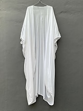 cheap Casual Jackets-Women&#039;s Normal Swimwear Cover Up Beach Top Swimsuit Lace up Pleated UV Protection Vacation Holiday Pure Color V Wire Bathing Suits