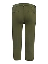baratos Calças Skinny Femininas-Mulheres Básico calções capri Calças Clássico Capris Calças Escritório / Carreira Dia a Dia Micro-Elástica Cor Sólida Cintura Média Delgado Verde Branco Preto Azul Cáqui S M L XL XXL