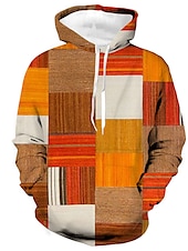 economico Felpe con cappuccio da uomo-Per uomo Pop art A quadri Felpa con cappuccio Felpe Felpa Felpa con cappuccio Manica lunga Felpa con cappuccio Con cappuccio Abbigliamento sportivo Stampa 3D Informale Giornaliero Per eventi Stampa