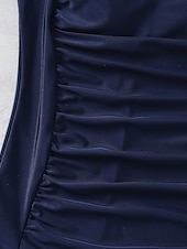 abordables Maillots de bain une pièce-Femmes Maillots de Bain Une Pièce Monokini Maillots de bain Maillot de bain Froncé Contrôle du ventre Mince Élégant Basique Couleur Unie Uni Bretelle Sans manches Maillots de bain