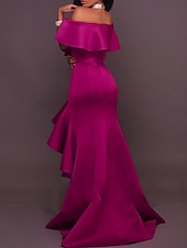 A-Line Evening Gown Minimalist Dress Wedding Guest Homecoming ...