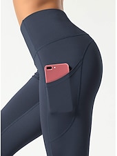 Χαμηλού Κόστους Γιόγκα κολάν &amp; καλσόν-Γυναικεία Καλσόν Κολάν Σκούρο γκρι Βαθυγάλαζο Μαύρο Μεσαία Μέση Βασικό Αθλήματα Γιόγκα Καταλληλότητα Γυμναστήριο Μικροελαστικό Μέχρι τον αστράγαλο Έλεγχος κοιλιάς Μονόχρωμο XS Τ M L XL / Πολύ στενό