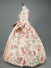 economico Vestiti-Rococò Barocco Vittoriano Lunghezza al pavimento Vestito Abito da Ballo Manica del polsino svasato Principessa Sposa Abito da ballo Costume Halloween Carnevale Mascherata Matrimonio Performance