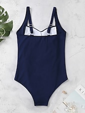 abordables Maillots de bain une pièce-Femmes Maillots de Bain Une Pièce Monokini Maillots de bain Maillot de bain Froncé Contrôle du ventre Mince Élégant Basique Couleur Unie Uni Bretelle Sans manches Maillots de bain