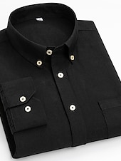 voordelige oxford-overhemden voor heren-Voor heren Overhemd Button-down overhemd Shirt met kraag Oxford overhemd Schotse ruit Bruiloft Casual A B F G Lange mouw Alle seizoenen Kleding