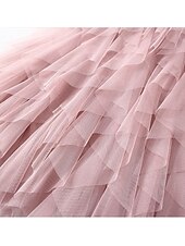 levne Jednoduché sukně-dámské swingové pracovní sukně tutu midi sukně plisované tyl jednobarevné kancelář / kariéra ulice podzim / podzim elegantní vintage móda černá růžová béžová šedá