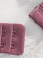abordables Sostenes-Sujetadores inalámbricos para mujer, con doble tirante, ajustables, cobertura total, escote en V, transpirables, color puro, con gancho&amp;amp;Sujetador casual diario de nailon con escote en V, color
