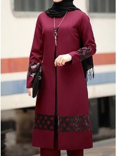 preiswerte Arabischer Muslim-Damen arabisch Muslim Hosen Abaya Kaftan Kleid Für Cosplay Abaya Erwachsene Sterne oben Hosen Party, Festival