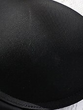 abordables Sostenes-Sujetadores inalámbricos para mujer, con doble tirante, ajustables, cobertura total, escote en V, transpirables, color puro, con gancho&amp;amp;Sujetador casual diario de nailon con escote en V, color