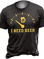 cheap Men&#039;s Funny T shirts-Men&#039;s Graphic Letter T shirt Short Sleeve T shirt 3D Print Crew Neck Shirt Vintage Fashion Classic Outdoor Casual Daily A B C Summer Clothing Apparel S M L XL 2XL 3XL 4XL
