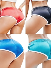 abordables Shorts de course-Femme Short Running Course Short Fitness Training Rayure-garniture Bas Athlétique Spandex Respirable Doux Séchage rapide Marathon Fonctionnement Le jogging Coupe ajustée Tenue de sport Tenues de Sport